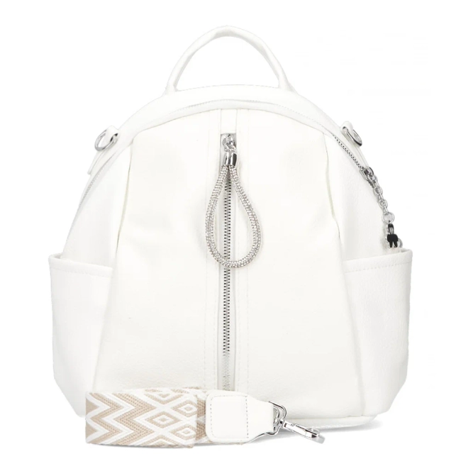 White backpack white glam