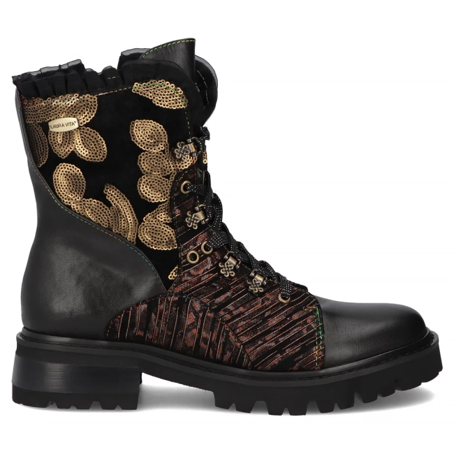 Leather ankle boots Laura Vita kouleo 16 black