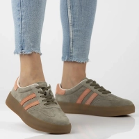 Leather sneakers Filippo DP6764/25 KH OR khaki