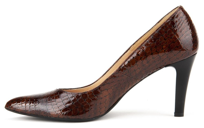 Czółenka Filippo F155 Rudy Krokodyl