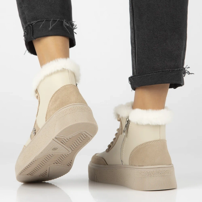 Leather ankle boots DBT6430/24 BE beige