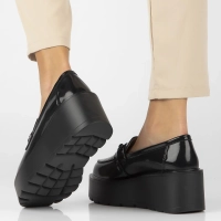 Leather shoes Filippo DP6451/24 BK L black