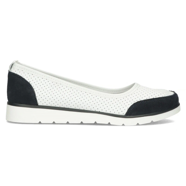 Leather shoes Filippo DP4524/25 WH NV white navy