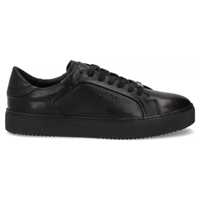 Skórzane sneakersy Filippo MP8274/26 BK czarne