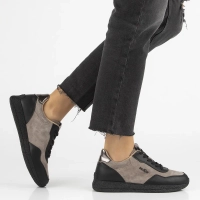 Leather sneakers Filippo DP7405/25 TP BK taupe