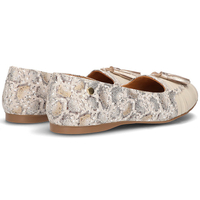 Leather ballerinas Filippo 04016 beige gold