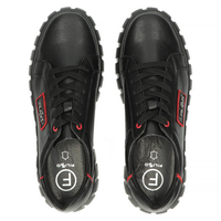 Skórzane Sneakersy Filippo MP948/23 BK RD czarne