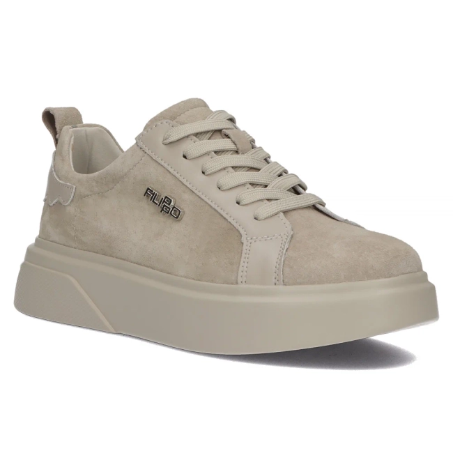 Leather sneakers Filippo DP4580/23 BE grey