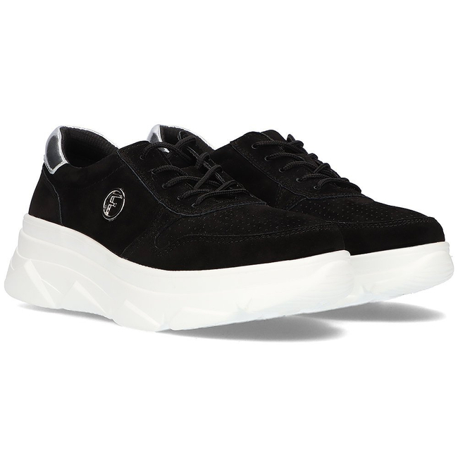 Leather Sneakers Filippo DP2138/21 BK black