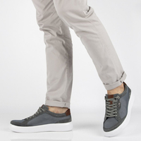 Leather shoes Filippo MP2398/21 GR gray