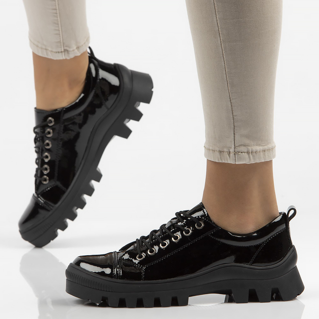 Leather shoes FILIPPO DP3522/22 BK black