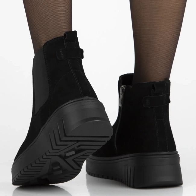 Leather ankle boots Filippo DBT7279/25 BK black