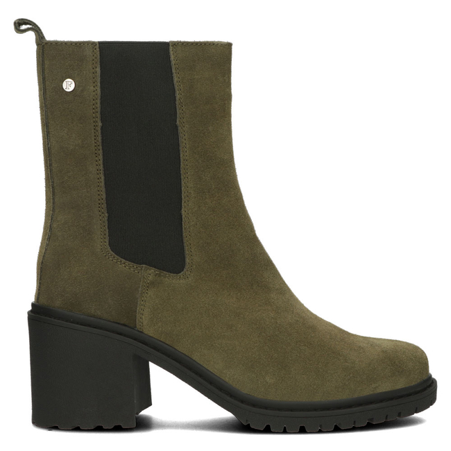 Skórzane botki na obcasie Filippo DBT4183/22 GE zielone