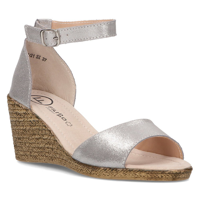 Leather sandals Filippo DS2137/21 SI silver