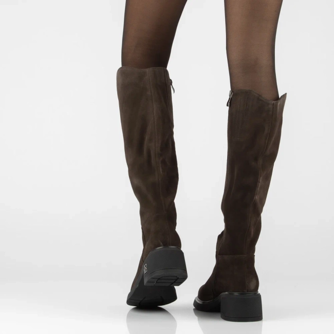 Leather heeled boots Filippo DKZ8215/26 BR brown