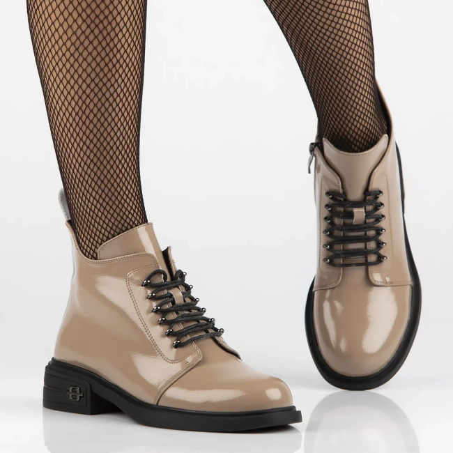 Leather ankle boots Filippo DBT6318/24 BE beige