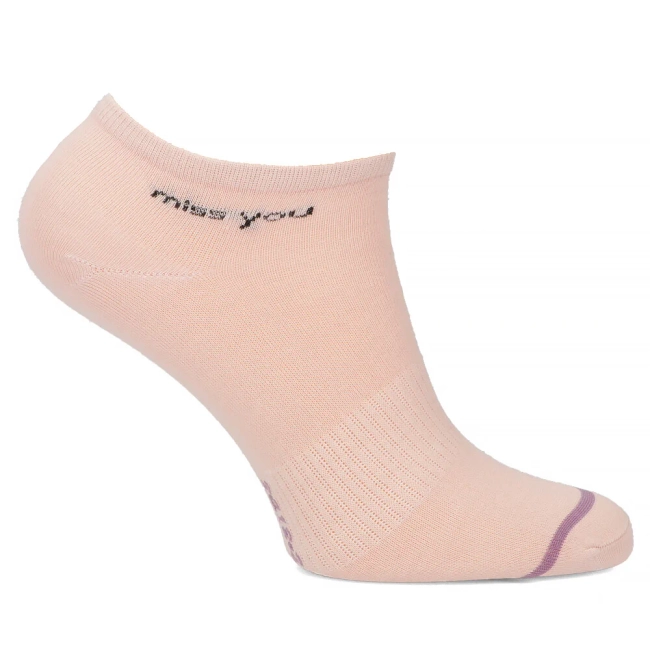Women's Socks 2418-2 miss you pink