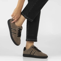 Skórzane sneakersy Filippo DP7984/26 BR brązowe