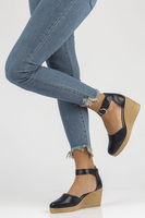 Leather sandals Filippo DP3519/22 NV navy blue