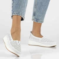 Leather shoes Filippo DP4555/26 WH white