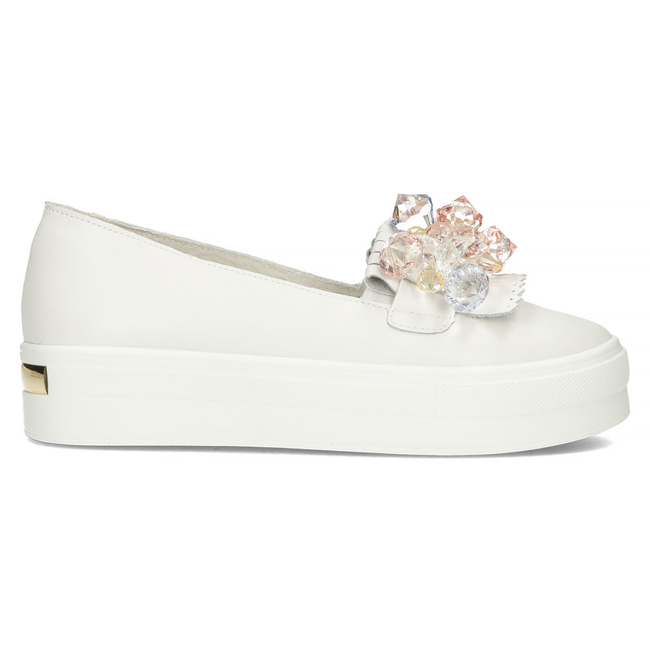 Leather shoes Filippo DP4520/23 WH white