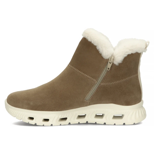 Ankle Boots Rieker leather M6050-64 beige