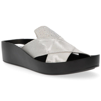 Leather flip-flops Filippo DK1222/20 SI silver