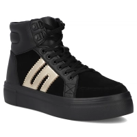 Leather ankle boots Filippo DBT7269/25 BK GO black