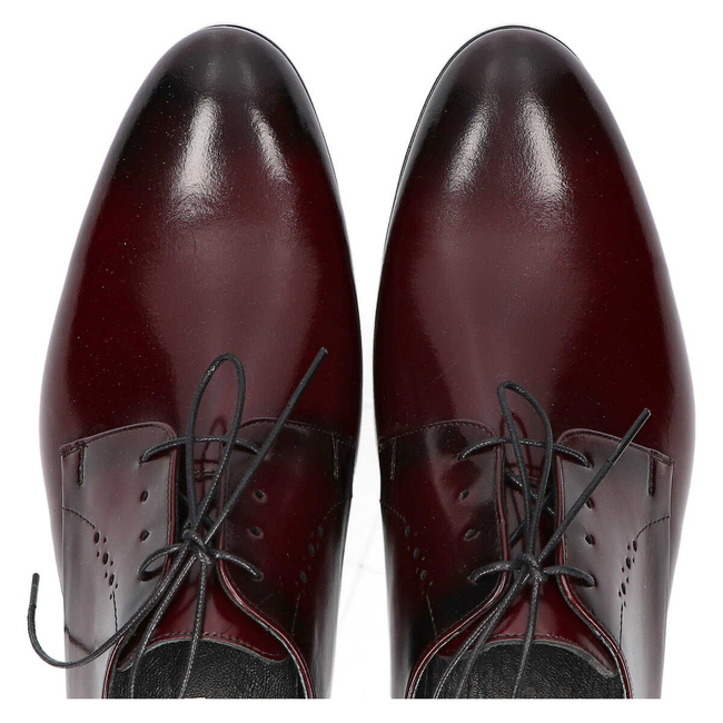 Półbuty Filippo 1327 bordowe K-62