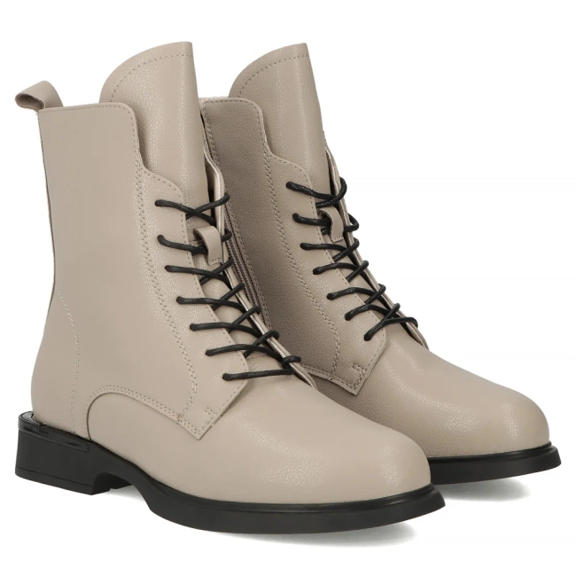 Leather ankle boots Filippo DBT7222/25 BE beige