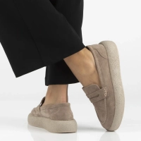 Leather loafers Filippo DP7566/26 BE beige