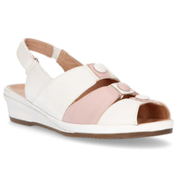 Sandały Jana 8-29292-22 151 White/Rose