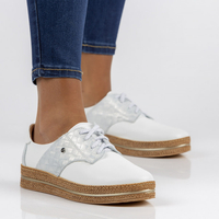 Leather shoes Filippo 10123 white
