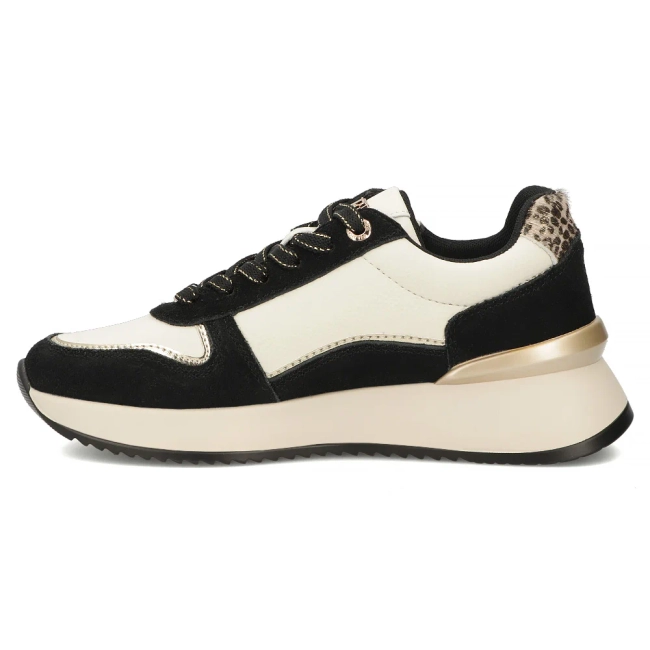 Leather sneakers Filippo DP7770/26 WH BK white-black
