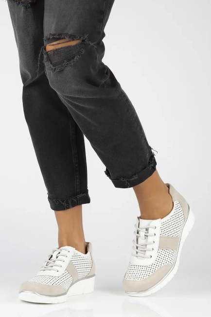 Leather shoes Filippo DP028/25 WH white