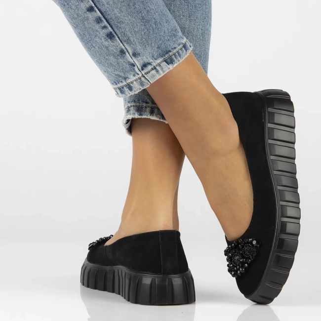 Leather shoes Filippo DP6194/24 BK black