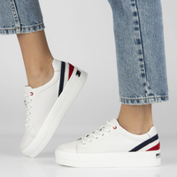 Leather shoes Filippo DP3530/23 WH RD white