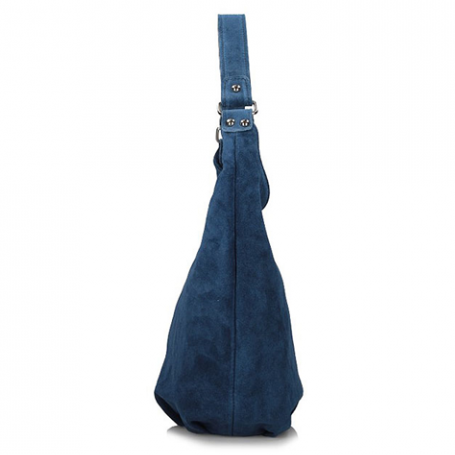 Handbag Toscanio Hobo Suede A284 blue