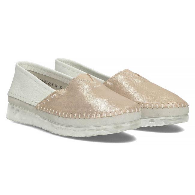 Leather shoes Filippo DP2147/22 WH GO white