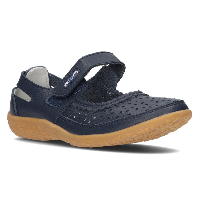 Leather shoes Vinceza DP093/17 NV navy blue