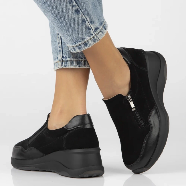 Leather shoes Filippo DP6473/25 BK black