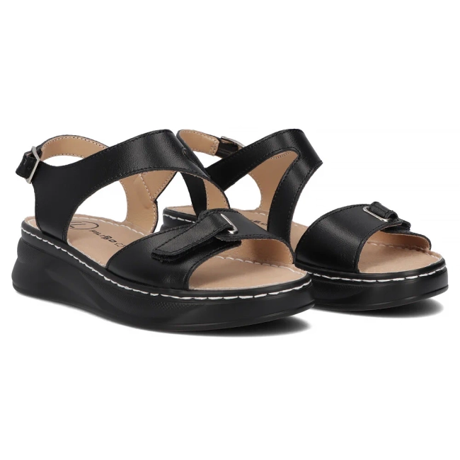 Leather sandals Filippo DS7043/25 BK black