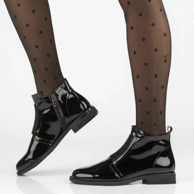 Leather ankle boots Filippo DBT7141/25 BK black