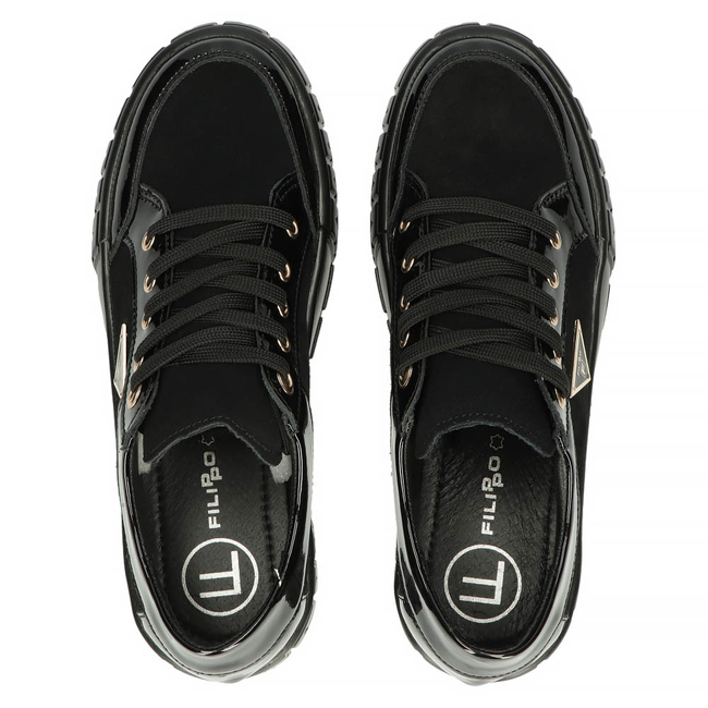 Leather shoes Filippo DP4245/23 BK black