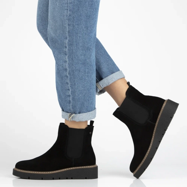 Leather ankle boots Filippo DBT7261/25 BK black