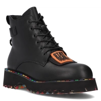 Skórzane botki Artiker 55C0516 czarne