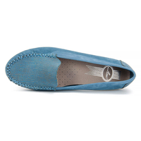 Mokasyny LEMAR 10016 N.Jeans+Rom. Popiel Niebieski