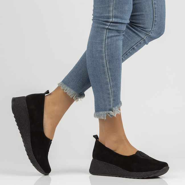 Leather shoes Filippo DP3646/22 BK black