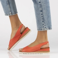 Leather sandals Artiker 50C0866 red