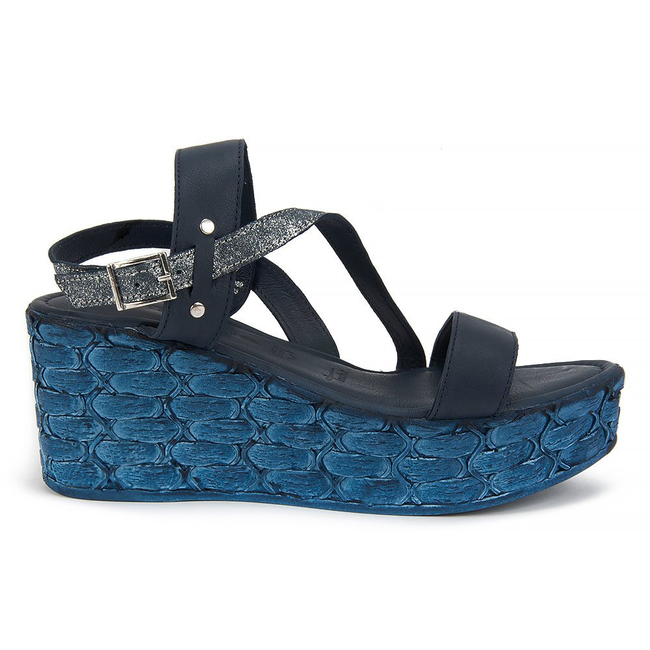 Sandals Tamaris 1-28215-28 869 Navy Blue Met.